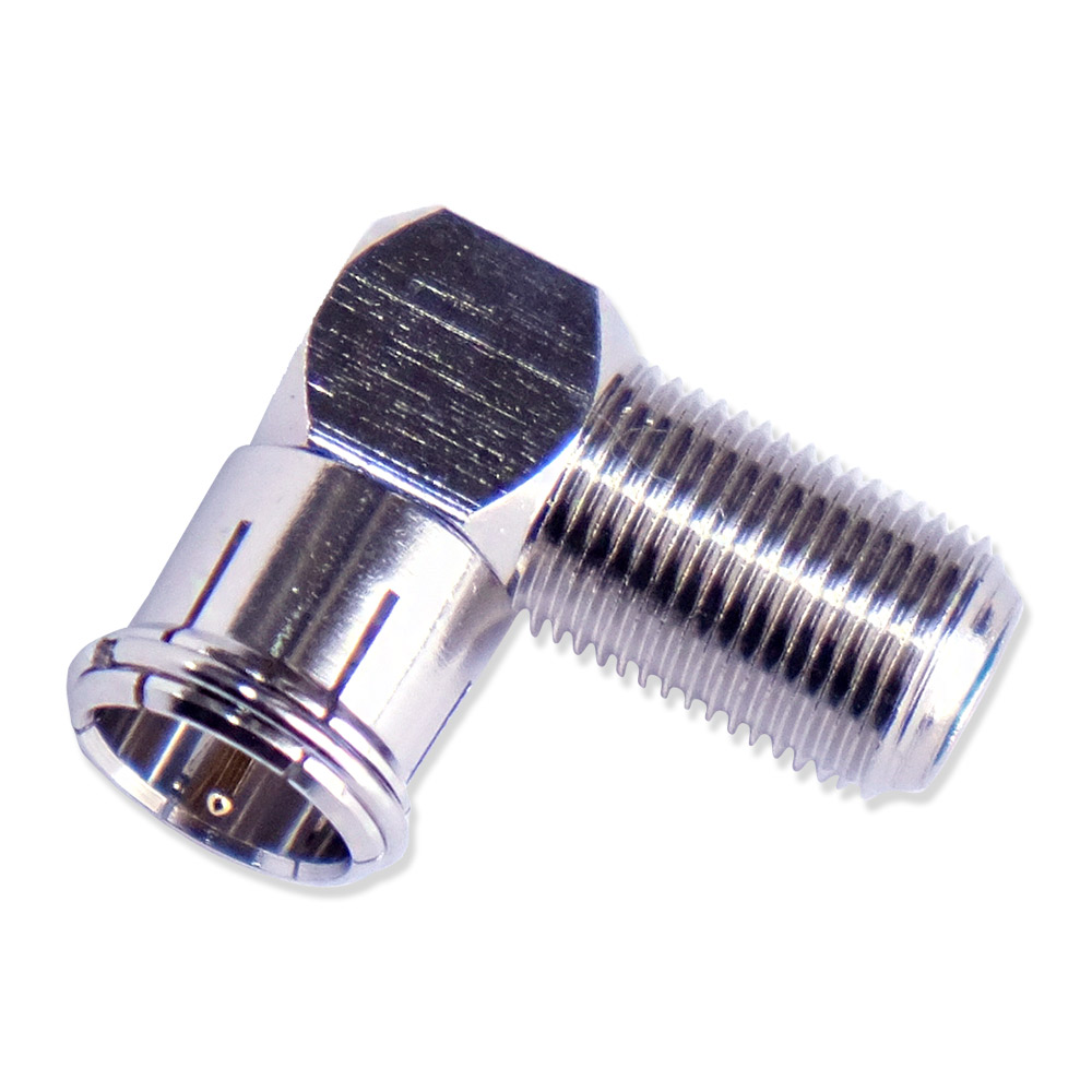 F-PU-L プッシュオン式L型アダプタ 4K/8K映像対応 二幸電気